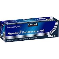 ALUMINUM FOIL ROLL STANDARD DUTY KIRKLAND 12X1000'