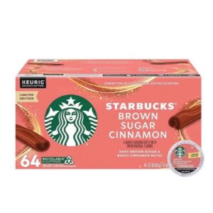STARBUCKS BROWN SUGAR KCUPS 64'S