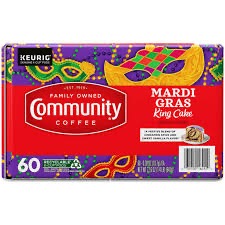 COMMUNITY COFFEE MARDI GRAS KCUPS 60'S