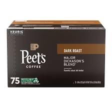 PEETS DARK ROAST COFFEE KCUPS 75'S