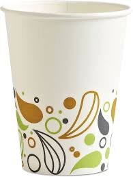 COFFEE CUP 12 Z PRINT BOARDWALK 20/50'S