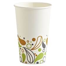 COFFEE CUP 16 Z PRINT BOARDWALK 20/50'S