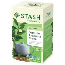 PREMIUM GREEN ORGANIC STASH TEA 6/16'S