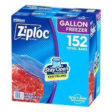 ZIPLOCK FREEZER GALLON 4/38'S