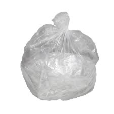 TRASH BAG CLEAR 24X24 7/10 GALLON 20/50'S