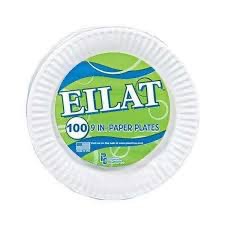PAPER PLATE 9" EILAT 10/100'S