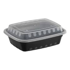 16 Z REUSABLE RECTANGLE CONTAINER AND LID 150'S