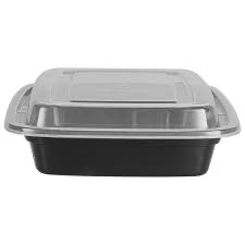 24 Z REUSABLE RECTANGLE CONTAINER AND LID 150'S
