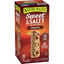 SWEET & SALTY NUT ALMOND NATURE VALLEY CEREAL BAR 36'S