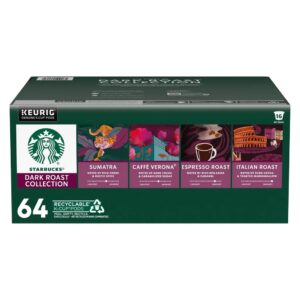 STARBUCKS DARK VARIETY KCUPS 64'S