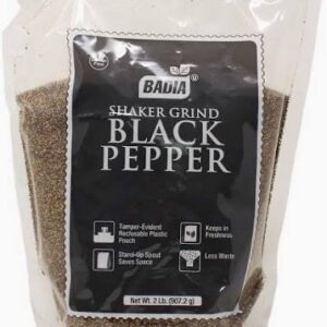BLACK PEPPER GROUND SHAKER BADIA 8/2 LB
