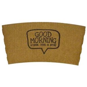 EMPRESS HOT CUP SLEEVE FOR 10-20 Z CUPS COFFEE PRINT 10/100'S