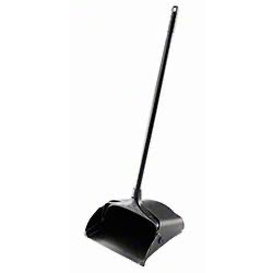 PERFORMANCE PLUS LOBBY DUST PAN W/36" METAL HANDLE BLACK 1'S