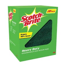 SCOURING PADS SCOTCH BRIGHT 3M 20'S