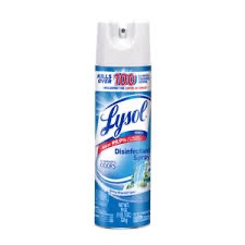 LYSOL DISINFECTANT CRISP LINEN SPRAY 12/19 Z