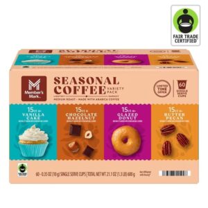 MEMBERS MARK SEASONAL VARIETY COFFEE KCUPS 60'S