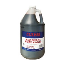 RED FOOD COLOR CULVER 4/GAL