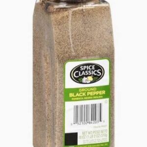 BLACK PEPPER GROUND SPICE CLASSIC 6/16 Z