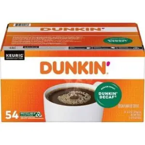 KCUP DUNKIN DONUTS DECAF 54'S